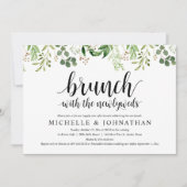 Greenery Post Wedding Brunch Invitation Kaart (Voorkant)