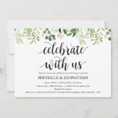 Greenery Post Wedding Brunch Invitation Kaart (Voorkant)