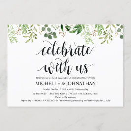 Greenery Post Wedding Brunch Invitation Kaart