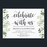 Greenery Post Wedding Brunch Invitation Kaart<br><div class="desc">Een brunchfeest plannen met de pasgetrouwden de dag na de bruiloft? Nodig gasten uit met deze Greenery design thema Post Wedding Brunch Invitation Kaart. Voeg je brunchgegevens toe in bijpassend zwart lettertype / belettering. #TeeshaDerrick</div>