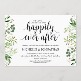 Greenery Post Wedding Brunch Invitation Kaart