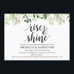 Greenery Post Wedding Brunch Invitation Kaart<br><div class="desc">Een brunchfeest plannen met de pasgetrouwden de dag na de bruiloft? Nodig gasten uit met deze Greenery design thema Post Wedding Brunch Invitation Kaart. Voeg je brunchgegevens toe in bijpassend zwart lettertype / belettering. #TeeshaDerrick</div>