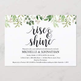 Greenery Post Wedding Brunch Invitation Kaart