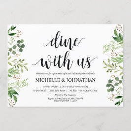 Greenery Post Wedding Brunch Uitnodigingskaart Kaart