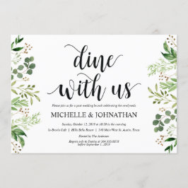 Greenery Post Wedding Brunch Uitnodigingskaart Kaart