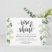 Greenery Post Wedding Brunch Uitnodigingskaart Kaart (Staand voorkant)
