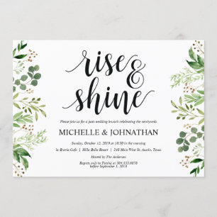 Greenery Post Wedding Brunch Uitnodigingskaart Kaart