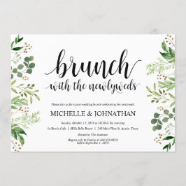 Greenery Post Wedding Brunch Uitnodigingskaart Kaart