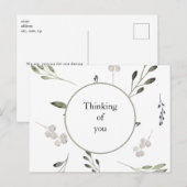 Greenery Praying for You Briefkaart (Voorkant / Achterkant)