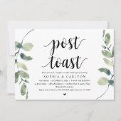 Greenery, Ptoast Wedding Party Kaart (Voorkant)