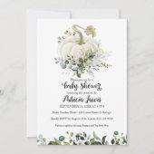 Greenery Pumpkin Baby shower Invitation