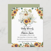 Greenery Pumpkin Budget Baby shower (Voorkant / Achterkant)