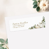 Greenery Pumpkin Fall Wedding Etiket
