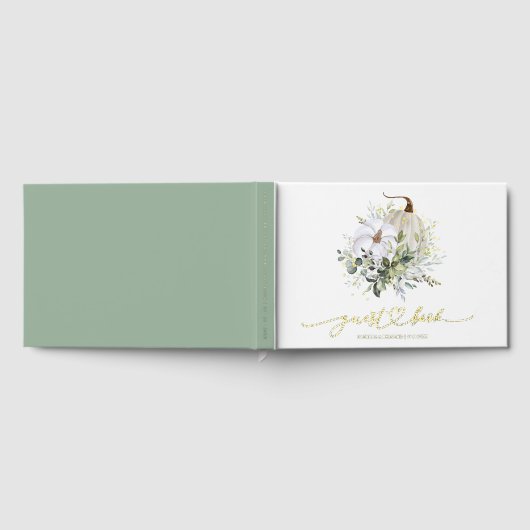 Greenery Pumpkin Fall Wedding Gastenboek (Volledig)