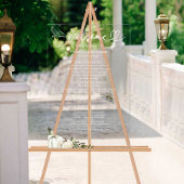 Greenery Pumpkin Fall Wedding Program Sign Acryl Bord