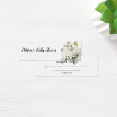 Greenery Pumpkin Herfst Baby shower Diaper Raffle Mini Visitekaartjes (Bureau)