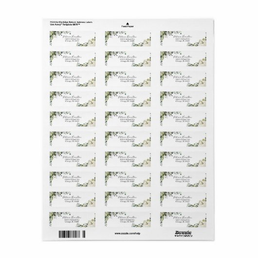 Greenery Pumpkin Herfst Baby shower Etiket (Full Sheet)