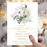 Greenery Pumpkin Herfst Bridal Shower<br><div class="desc">Delicate waterverf greenery herfst bridal doucheuitnodiging. Eenvoudig aan te passen met uw details. Neem contact met me op via chat als je vragen hebt over het kunstwerk of je moet aanpassen. OPMERKING: voor hulp bij bestellingen,  verzendgegevens,  productinformatie,  enz.,  neemt u rechtstreeks contact op met Zazzle Customer Care: https://help.zazzle.com/hc/en-us/articles/221463567-How-Do-I-Contact-Zazzle-Customer-Support-.</div>