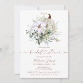 Greenery Pumpkin Herfst Bridal Shower Kaart (Voorkant)