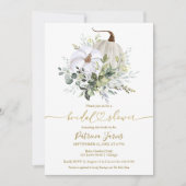 Greenery Pumpkin Herfst Bridal Shower Kaart (Voorkant)