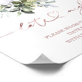 Greenery Pumpkin Herfst Datum Nachtingang Poster (Hoek)