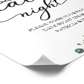 Greenery Pumpkin Herfst Datum Nachtingang Poster (Hoek)