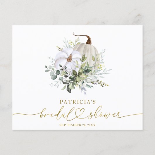 Greenery Pumpkin Herfst Vrijgezellenfeest Advice K (Achterkant)