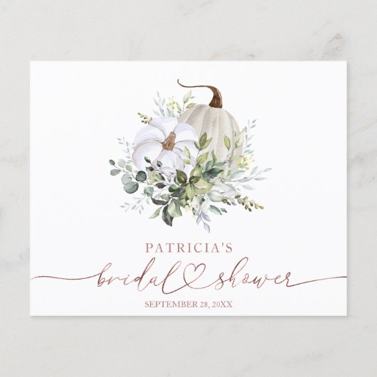 Greenery Pumpkin Herfst Vrijgezellenfeest Advice K (Achterkant)