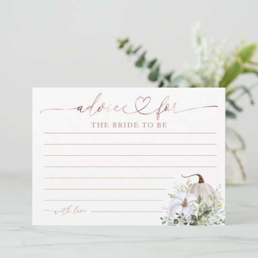 Greenery Pumpkin Herfst Vrijgezellenfeest Advice K (Staand voorkant)