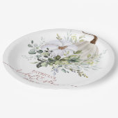 Greenery Pumpkin Herfst Vrijgezellenfeest Bord (Gekanteld)