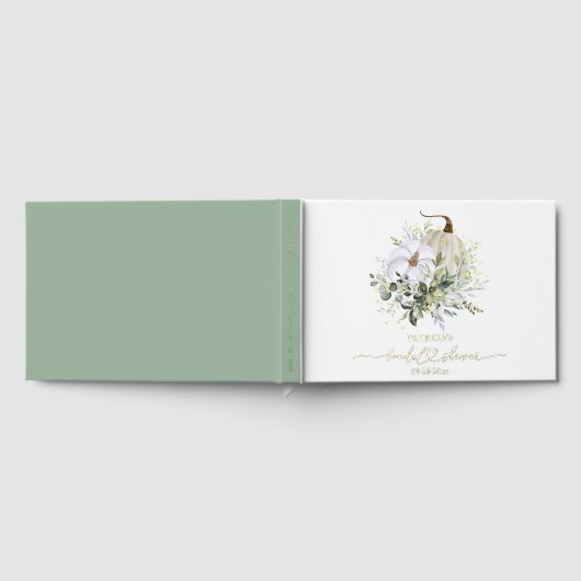 Greenery Pumpkin Herfst Vrijgezellenfeest Gastenboek (Volledig)