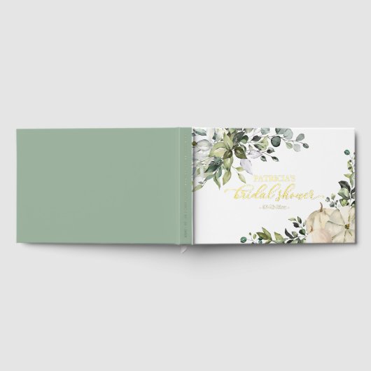 Greenery Pumpkin Herfst Vrijgezellenfeest Gastenboek (Volledig)