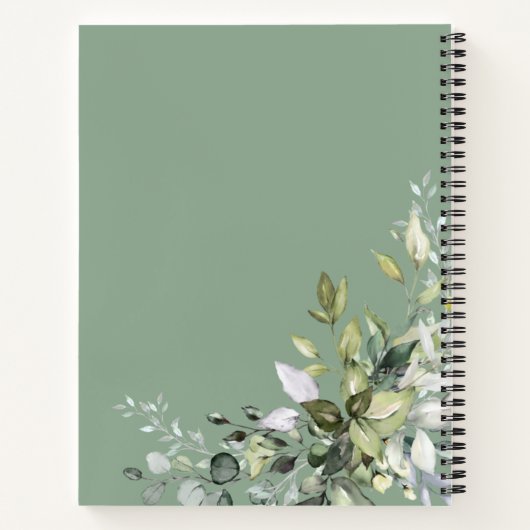 Greenery Pumpkin Herfst Vrijgezellenfeest Recipe B Notitieboek (Achterkant)