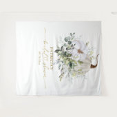 Greenery Pumpkin Herfst Vrijgezellenfeest Wandkleed (Voorkant (horizontaal))