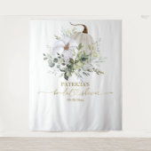 Greenery Pumpkin Herfst Vrijgezellenfeest Wandkleed (Voorkant)