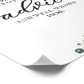 Greenery Pumpkin Vrijgezellenfeest Advice Sign Poster (Hoek)