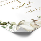 Greenery Pumpkin Vrijgezellenfeest Recept Kaarten  Poster (Hoek)