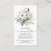 Greenery Pumpkin Vrijgezellenfeest Recipe Request Informatiekaartje (Voorkant)