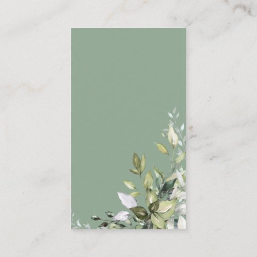 Greenery Pumpkin Vrijgezellenfeest Recipe Request Informatiekaartje (Achterkant)