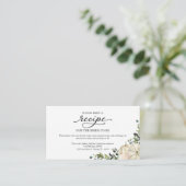 Greenery Pumpkin Vrijgezellenfeest Recipe Request Informatiekaartje (Staand voorkant)
