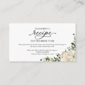Greenery Pumpkin Vrijgezellenfeest Recipe Request Informatiekaartje (Voorkant)