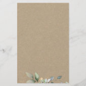 Greenery raadt de spelstatus van het dress-Vrijgez Briefpapier (Achterkant)