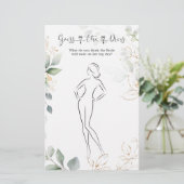 Greenery raadt het Vrijgezellenfeest-spel Briefpapier (Staand voorkant)