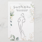 Greenery raadt het Vrijgezellenfeest-spel Briefpapier (Voorkant / Achterkant)