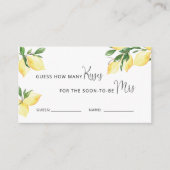 Greenery raden hoeveel Kisses Game Informatiekaartje (Voorkant)