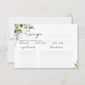 Greenery recipe-kaart (Voorkant)