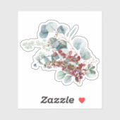 Greenery Red Green Kerst sticker (Vel)