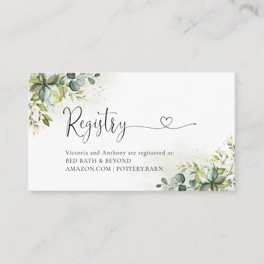 Greenery Registry Enclosure Kaart (Voorkant)