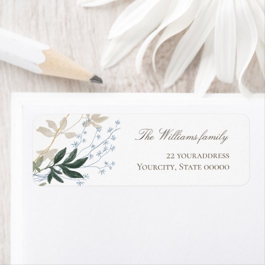 greenery Return Address Label (Insitu)