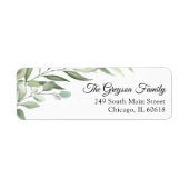 Greenery Return Address Label (Voorkant)